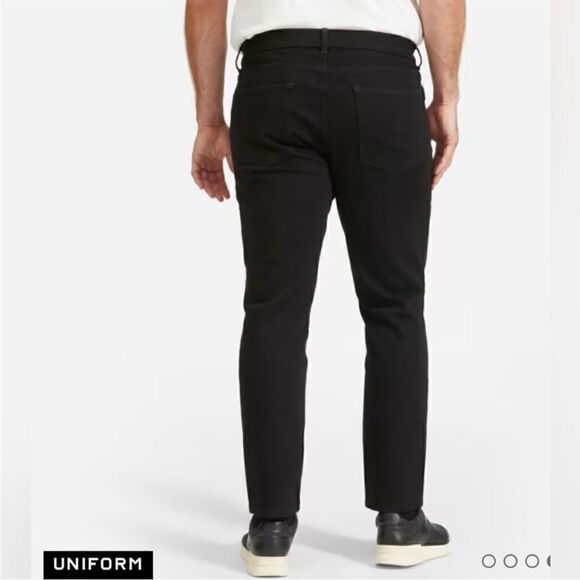 NWT Everlane The Athletic 4-Way Stretch Organic Jean Uniform in Black Size 31x32 - Picture 2 of 14
